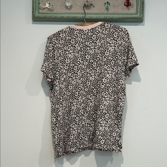ATM Anthony Thomas Melillo Leopard Print Short Sleeve T-shirt large new - Picture 6 of 6